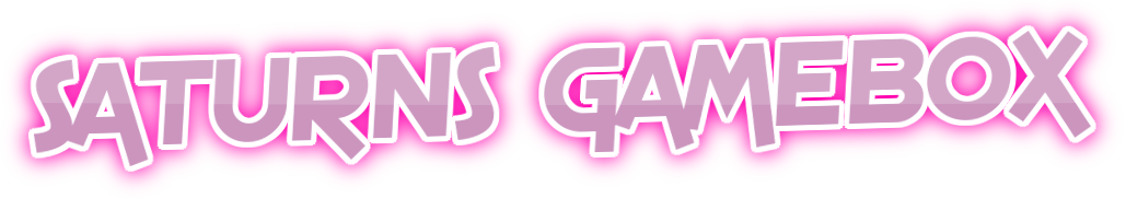 Pink text reading 'SATURNS GAMEBOX'